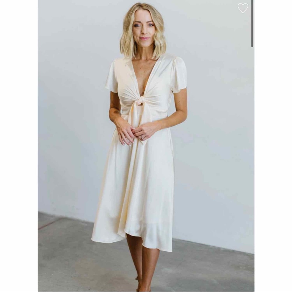 Poppy Satin MIDI Dress